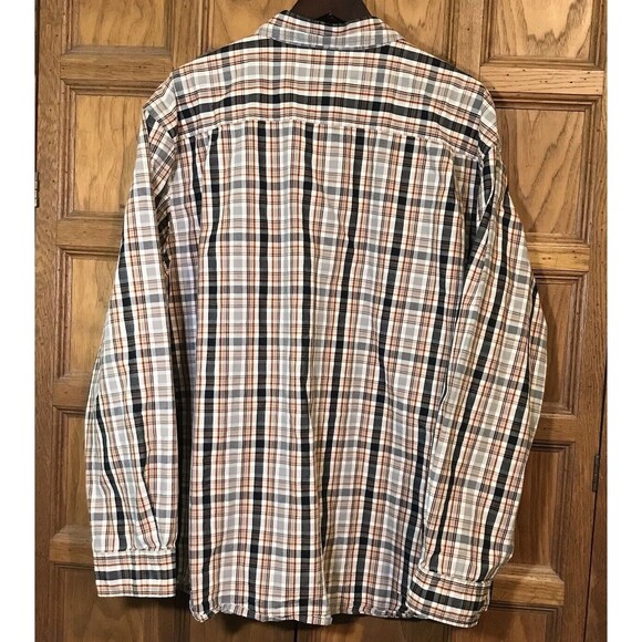 Carhartt Relaxed Men's 2XL Shirt Multicolor Chambray Plaid LS Pocket Button Down - Picture 8 of 12